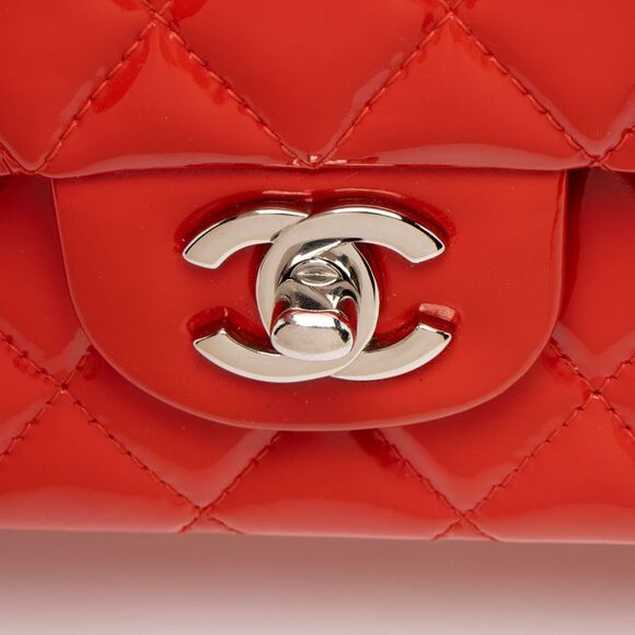 Chanel Patent Leather Classic Medium Double Flap Bag - Picture 9 of 14